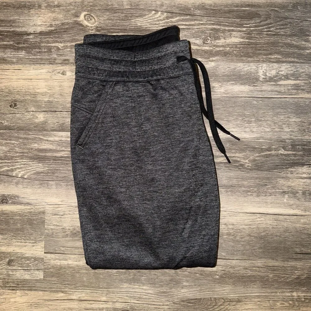 Adidas Jogger Pants L Gray Tapered Pull On Drawstring Pockets‎